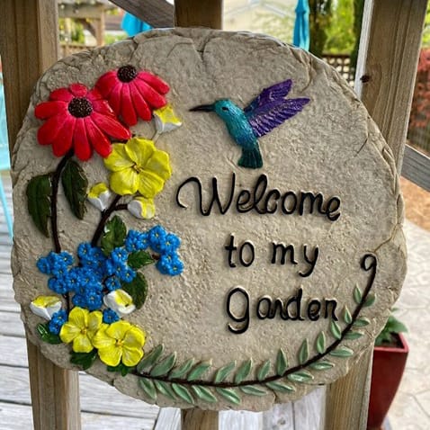 Welcome to my Garden Plaque