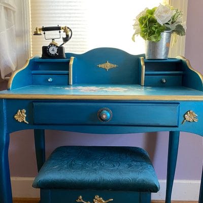 blue Writing desk