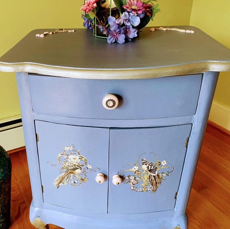 Blue Side Table