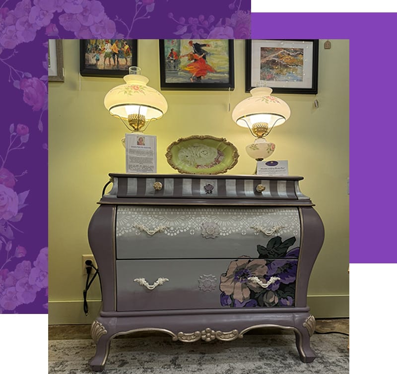 Welcome to Simply Posh By Gaynette and this lovely decorated chest.  A true center piece for your home