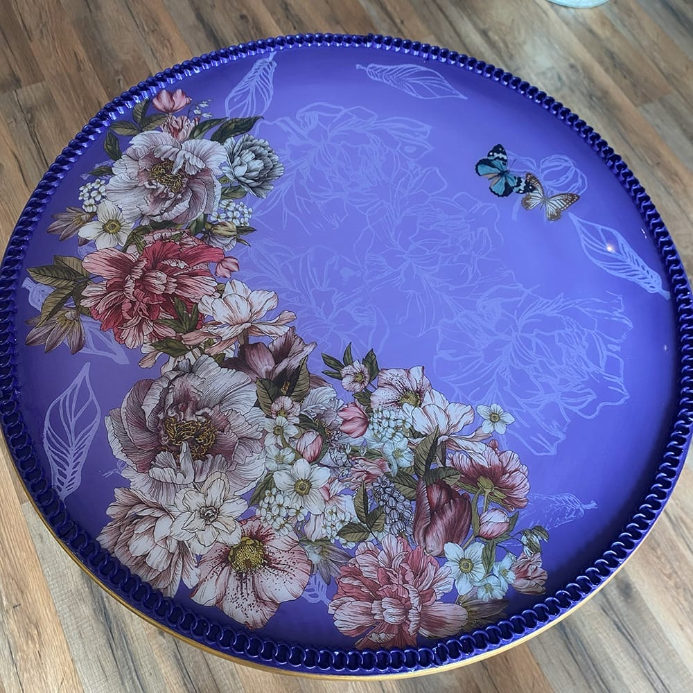 Purple Royalty Occasional Tabletop view